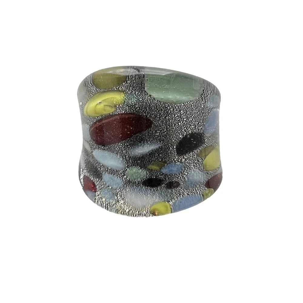 Glass Art Ring Fashion Women‎ Gift Jewelry Accessory